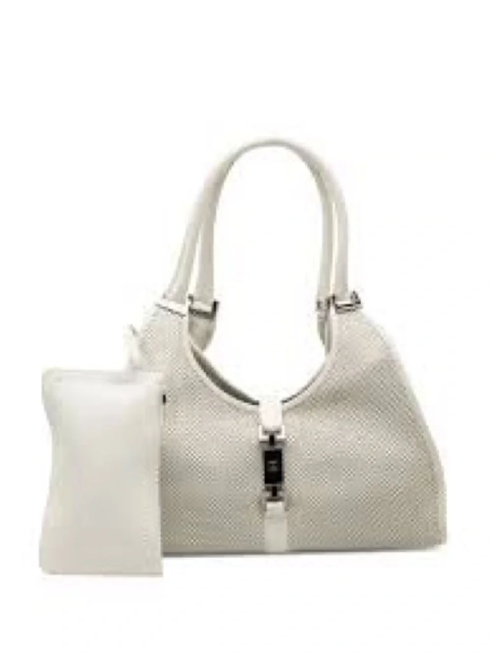Gucci 2000-2015 Calfskin Perforated Jackie Bardot Shoulder Bag